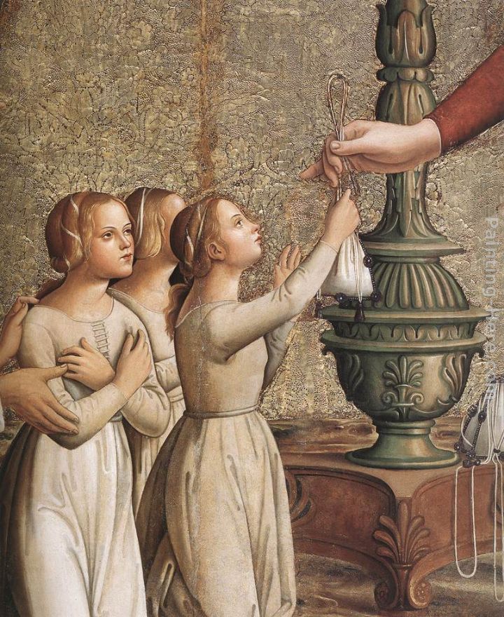 Annunciation (detail) painting - Antoniazzo Romano Annunciation (detail) art painting